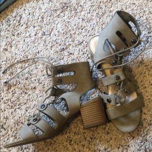 Heeled Lace Up Sandal - Brand New!